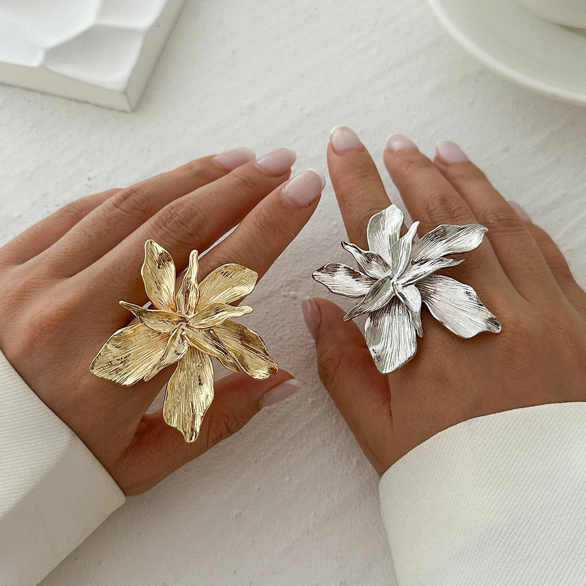 Anillo Ibicenco Boho con Diseño Floral Artesanal boho rings