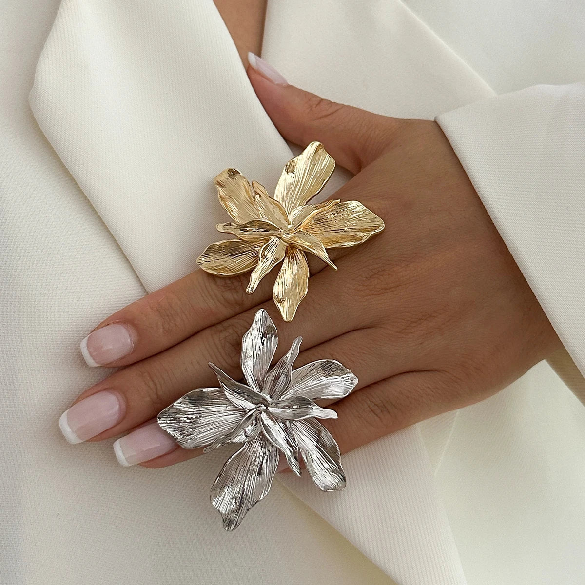 Anillo Ibicenco Boho con Diseño Floral Artesanal boho rings