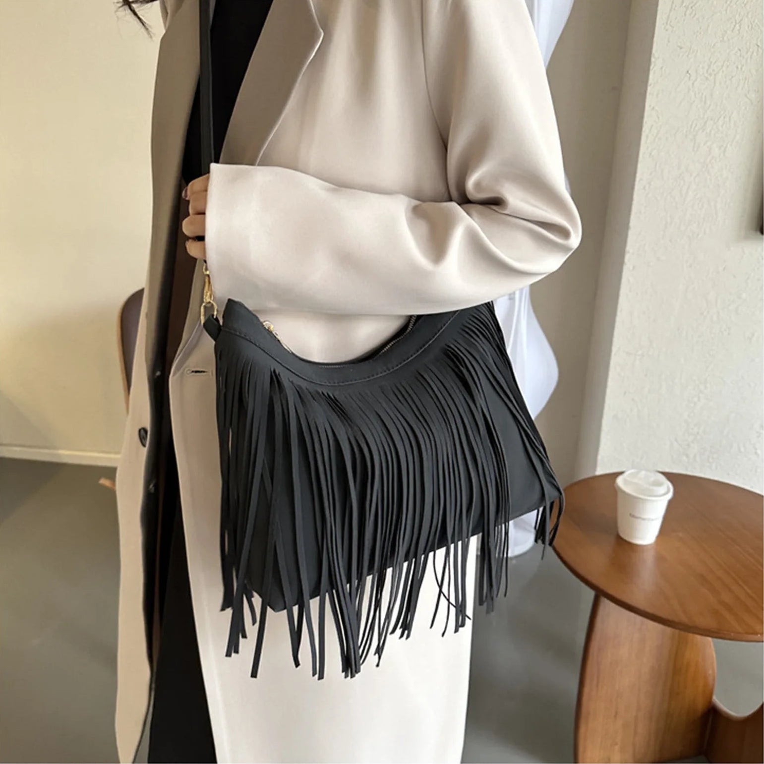 Bolso Ibicenco Boho con Flecos Artesanal boho bag