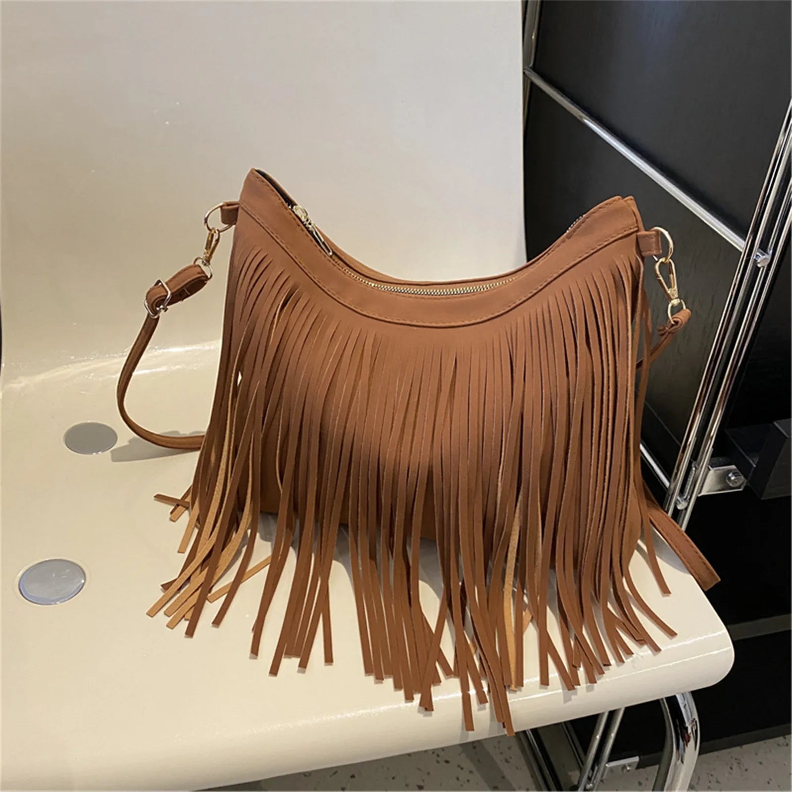 Bolso Ibicenco Boho con Flecos Artesanal boho bag