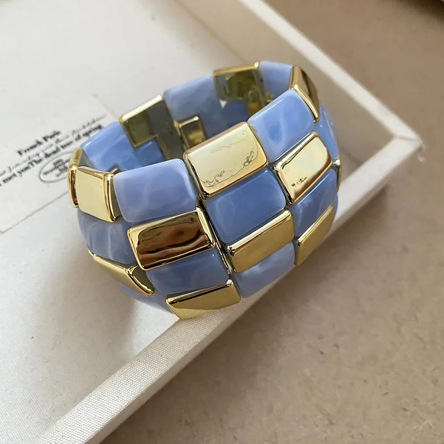 Brazalete Ibicenco Boho de Diseño Geométrico con Acabado Artesanal bangle bracelet