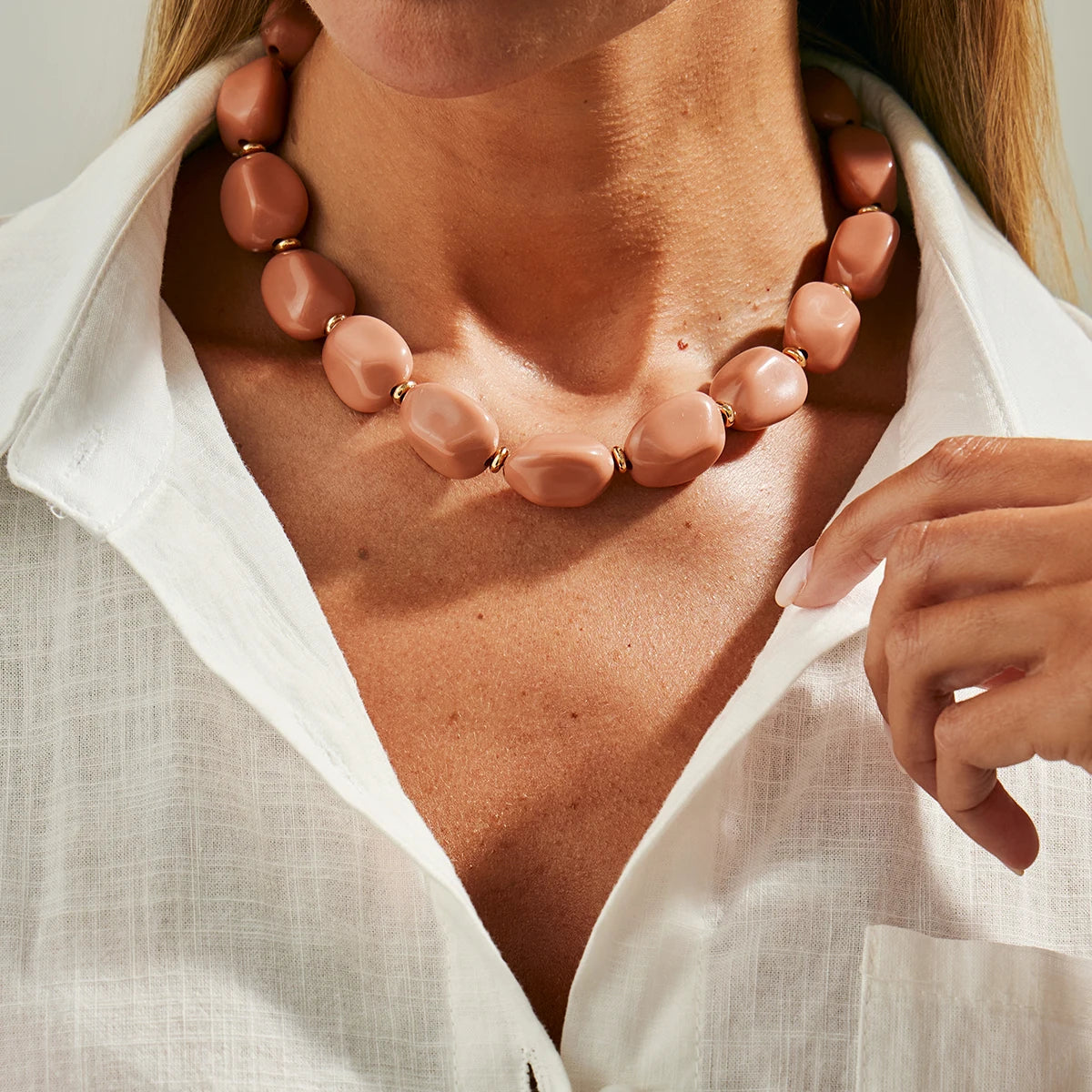Collar Ibicenco Boho de Cuentas Orgánicas necklace
