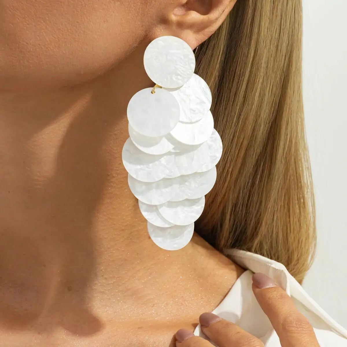 Pendientes Ibicencos Boho de Discos Colgantes con Diseño Artesanal boho earrings