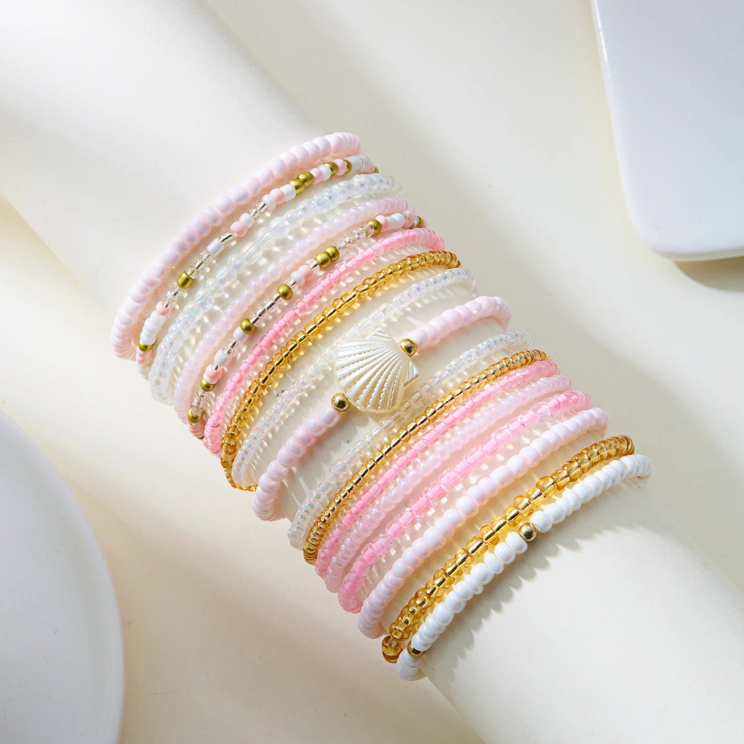 Pulsera Ibicenca Boho Multivuelta con Detalles Artesanales beaded boho bracelet