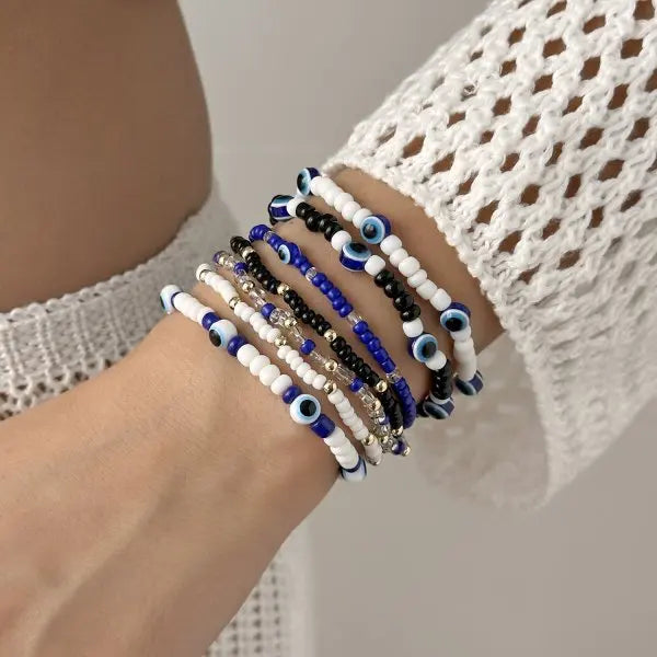 Pulsera Ibicenca Boho con Detalles Marinos y Estilo Artesanal boho bracelet