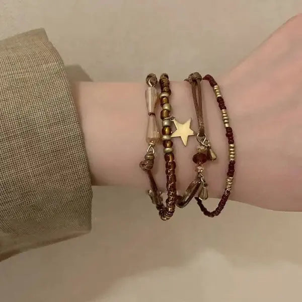 Pulsera Ibicenca Boho con Detalles Marinos y Estilo Artesanal boho bracelet