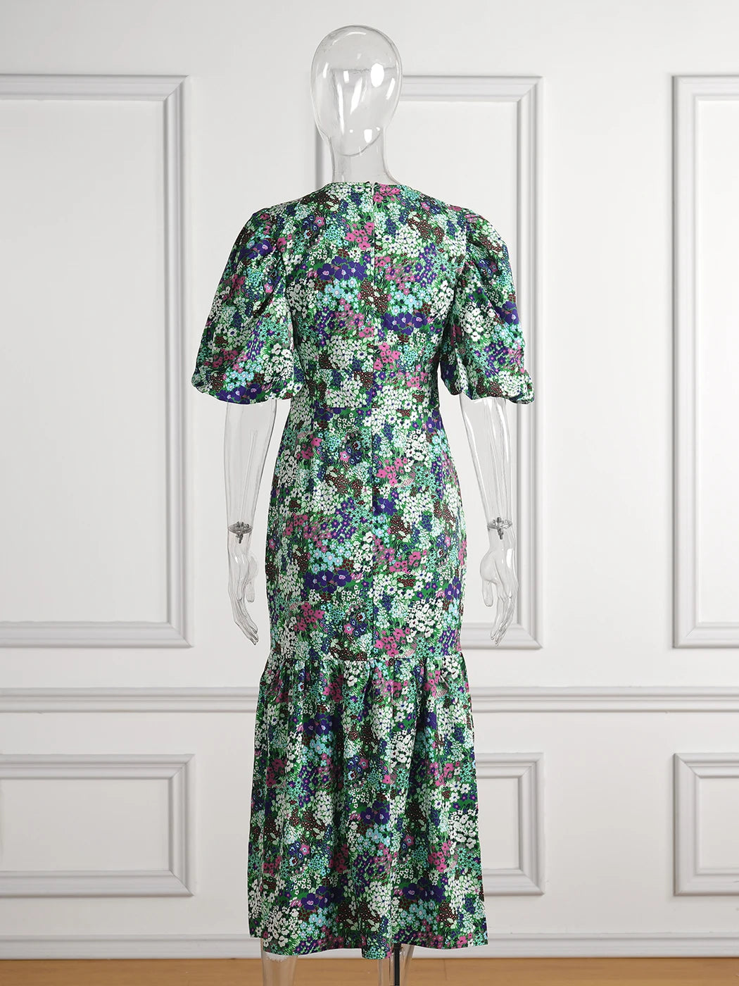 Vestido Ibicenco Boho Chic Floral con Cintura Ajustada Edición