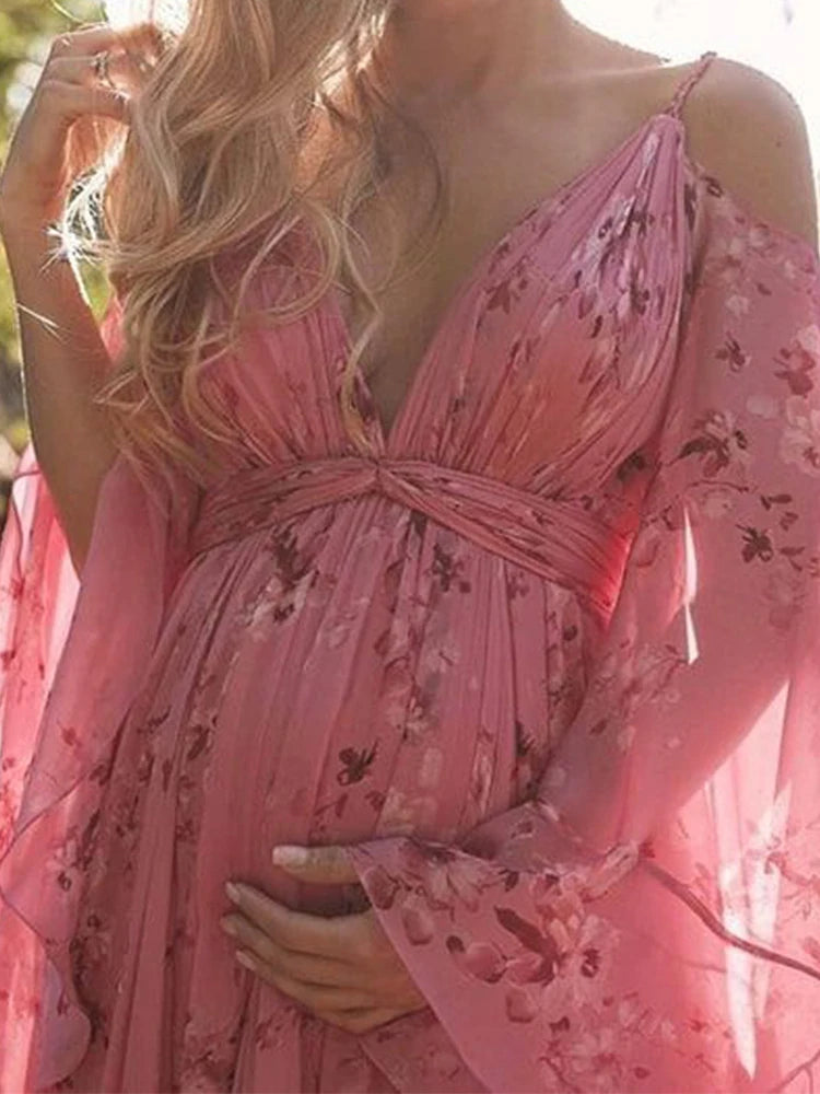 Vestido Ibicenco Boho Largo con Tirantes de Espagueti