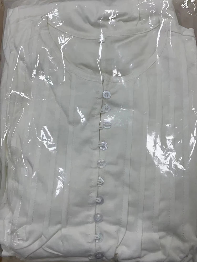 Vestido Ibicenco Blanco de Encaje con Bordado Elegante y Mangas de Farol