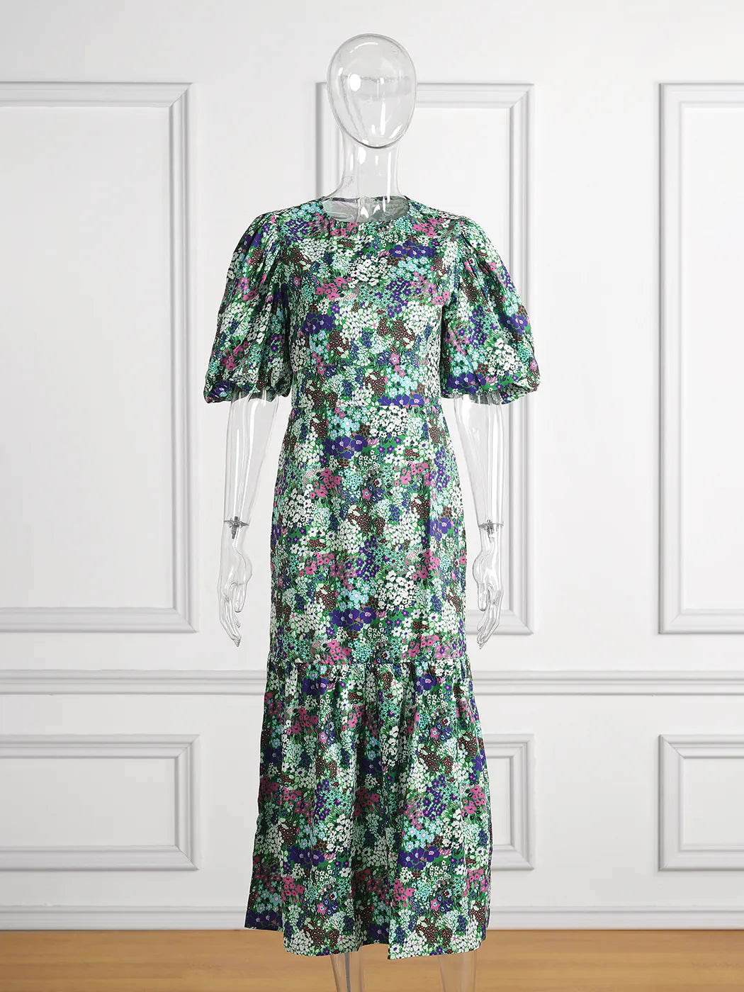 Vestido Ibicenco Boho Chic Floral con Cintura Ajustada Edición