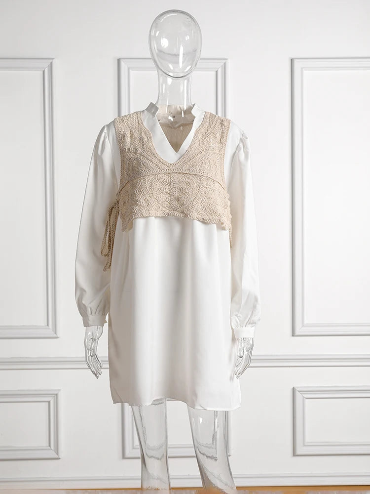 Vestido Ibicenco Boho con Cintura Alta