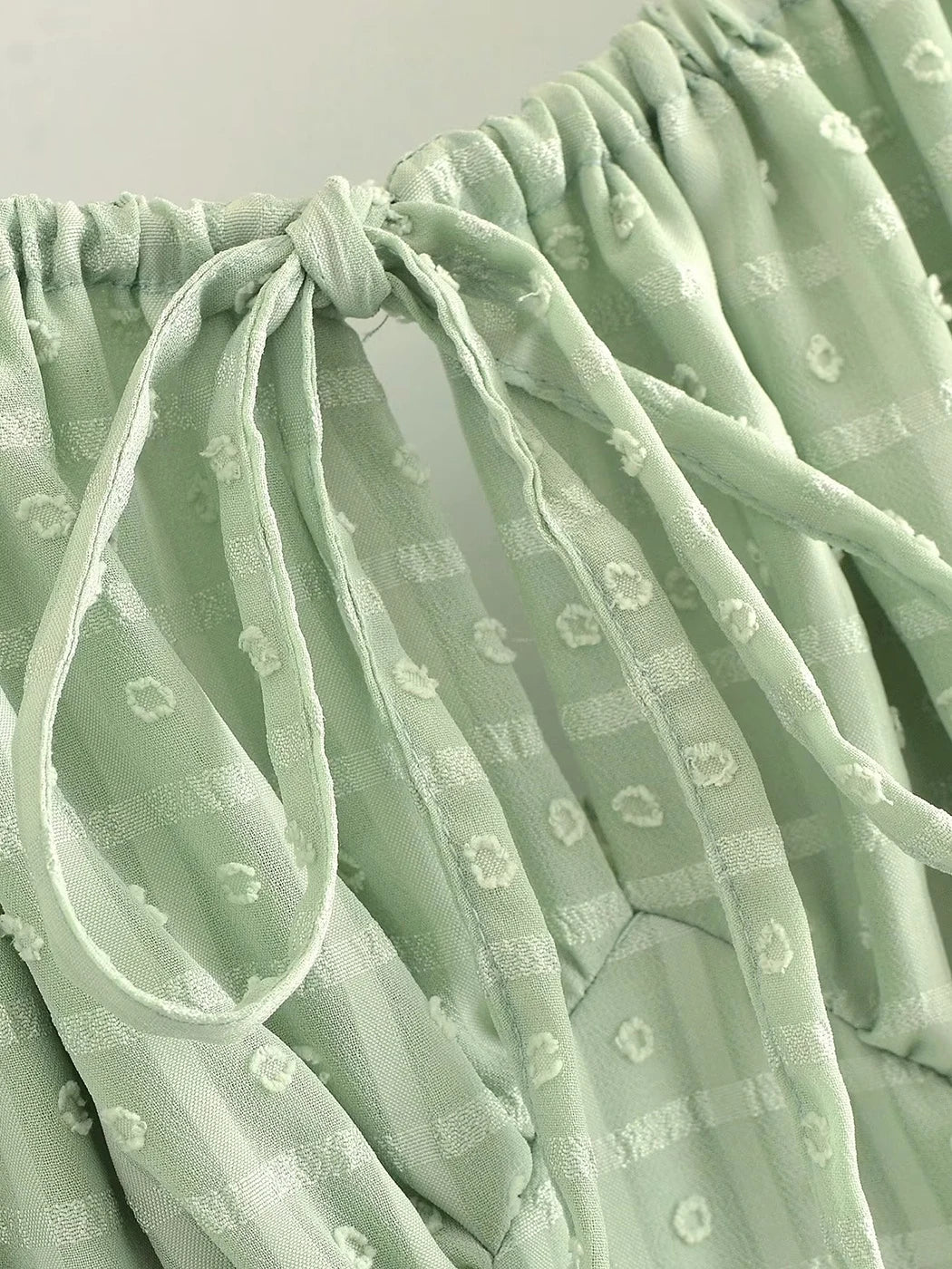 Vestido Ibicenco a Cuadros con Cuello Cuadrado