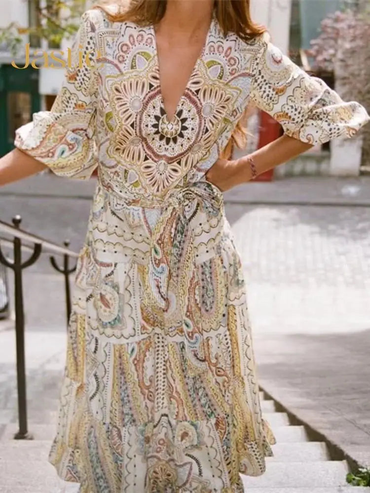 Vestido Ibicenco Bohemio Floral