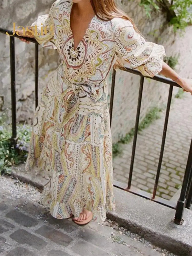Vestido Ibicenco Bohemio Floral