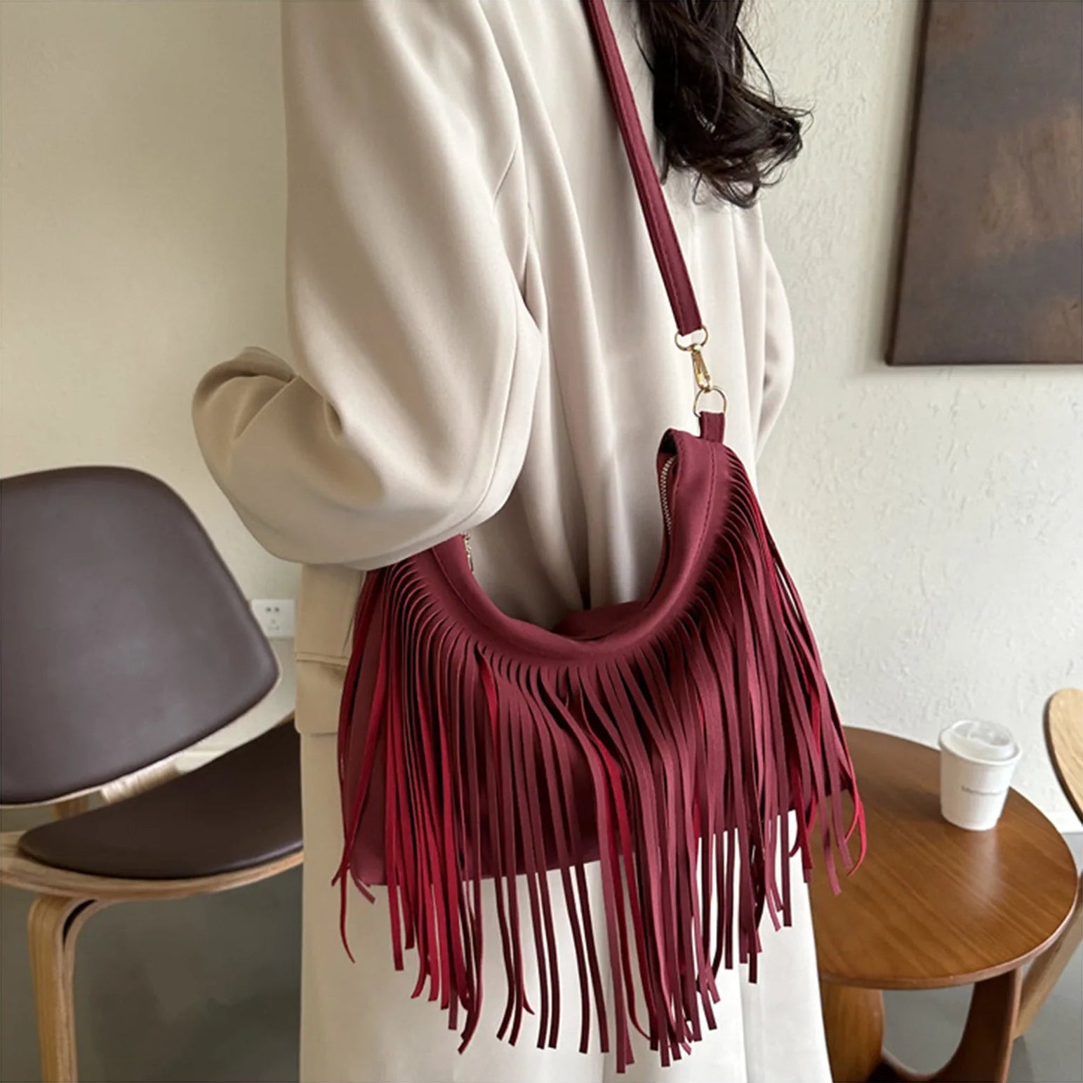 Bolso Ibicenco Boho con Flecos Artesanal  boho bag