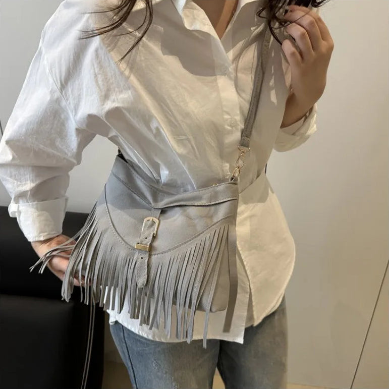 Bolso Ibicenco Boho con Flecos y Correa Ajustable boho bag