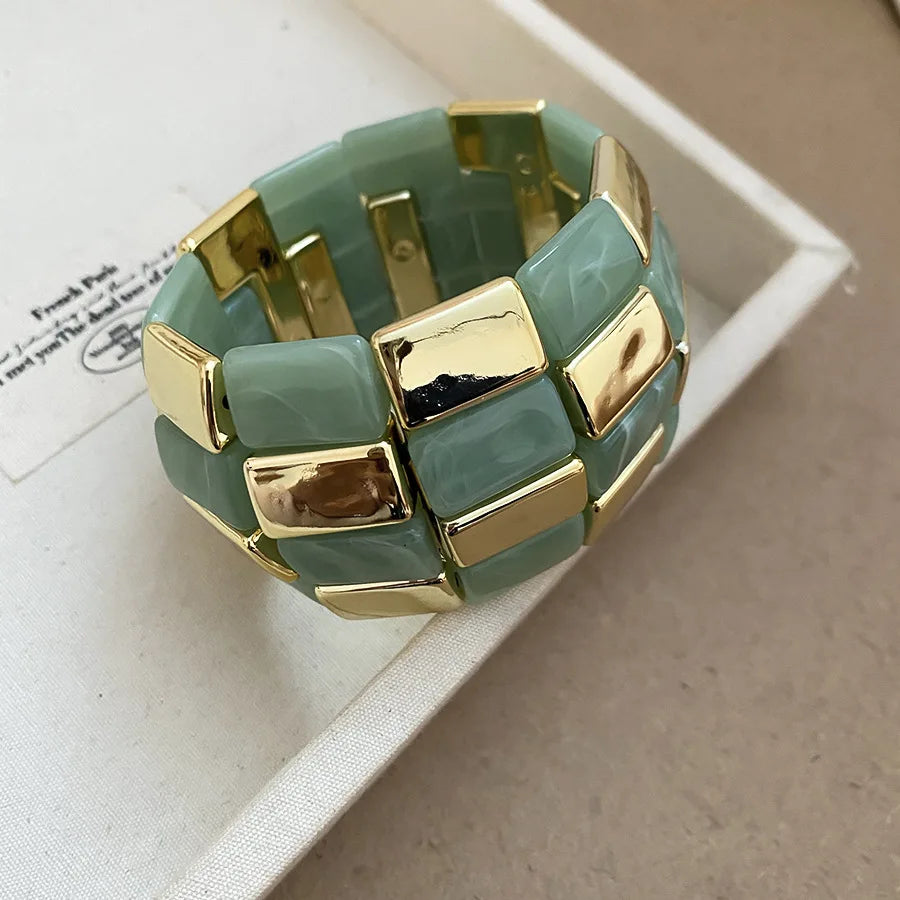 Brazalete Ibicenco Boho de Diseño Geométrico con Acabado Artesanal bangle bracelet