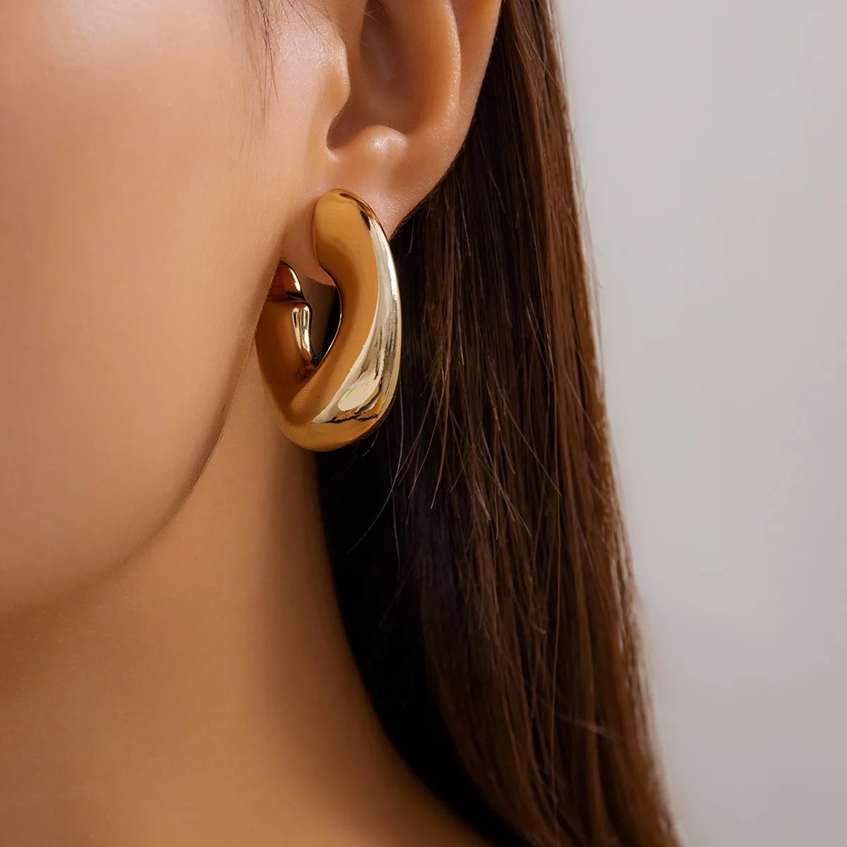 Pendientes Ibicencos Aros Entrelazados Boho gold earrings