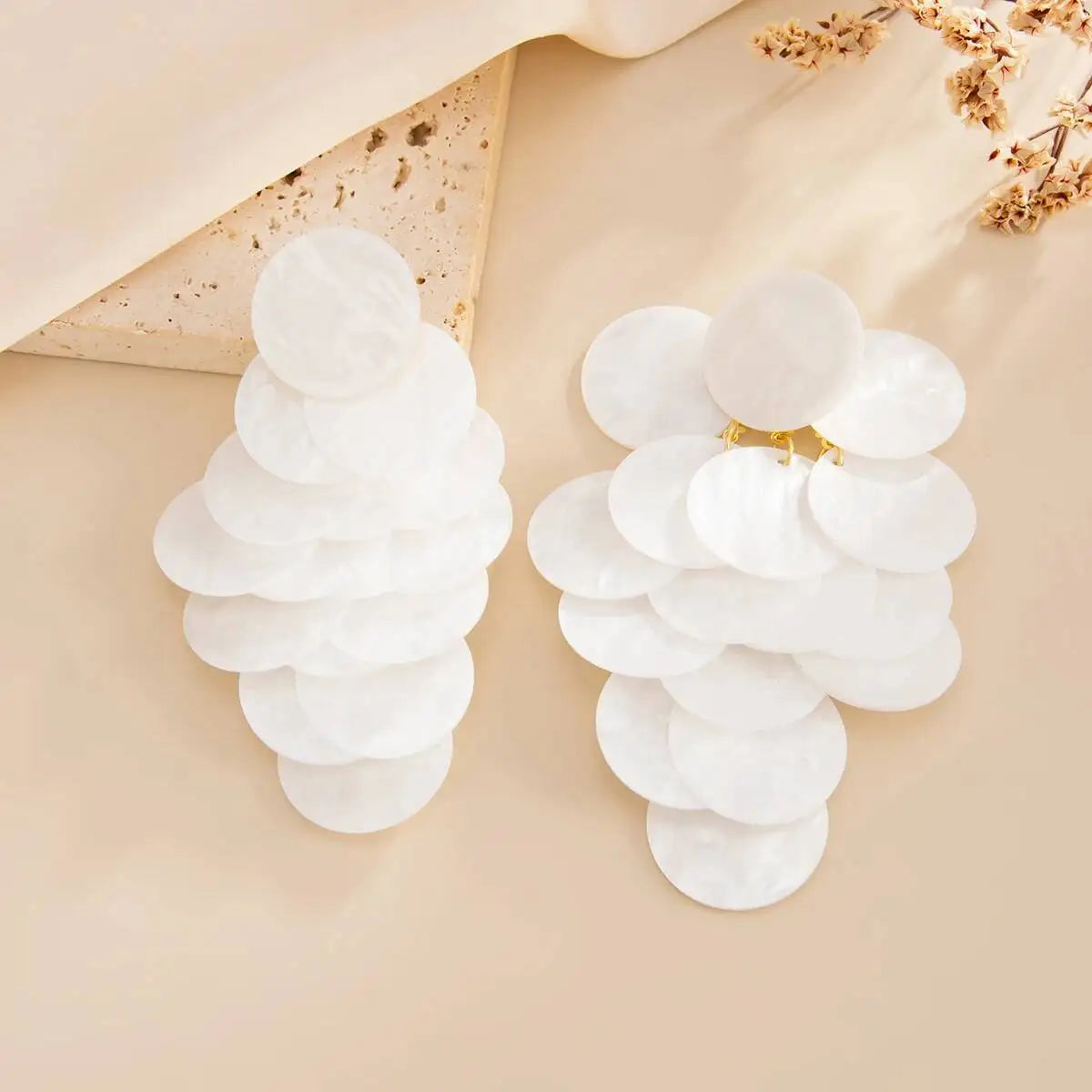 Pendientes Ibicencos Boho de Discos Colgantes con Diseño Artesanal boho earrings