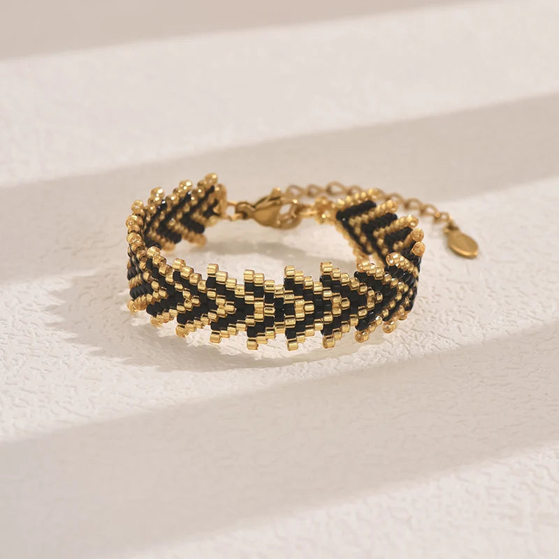 Pulsera Ibicenca Boho Tejida con Cuentas Finas boho bracelet