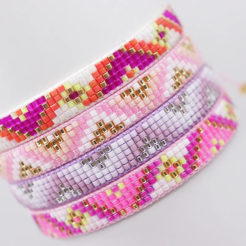 Pulsera Ibicenca Boho de Cuentas Tejidas a Mano boho bracelet