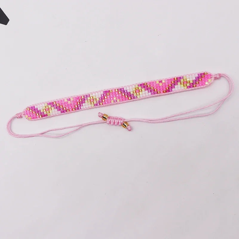 Pulsera Ibicenca Boho de Cuentas Tejidas a Mano boho bracelet