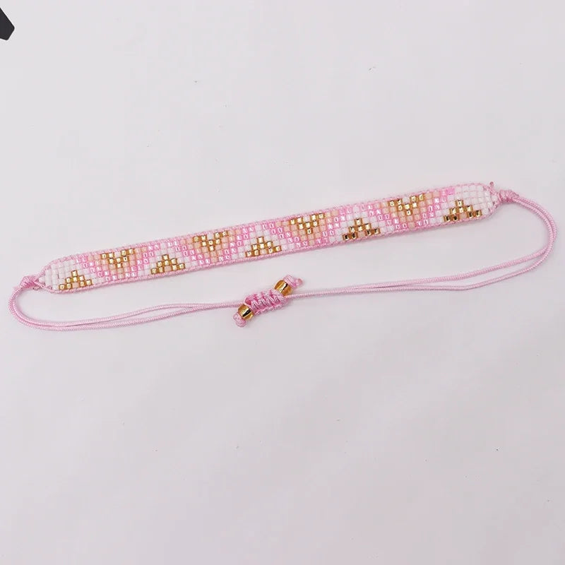 Pulsera Ibicenca Boho de Cuentas Tejidas a Mano boho bracelet