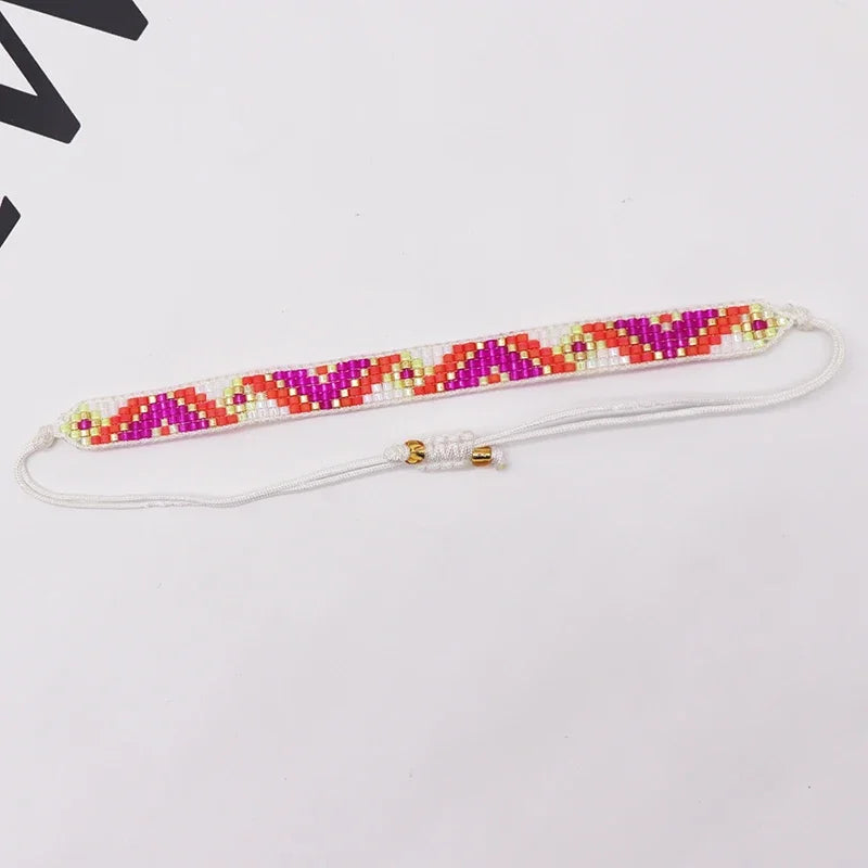 Pulsera Ibicenca Boho de Cuentas Tejidas a Mano boho bracelet