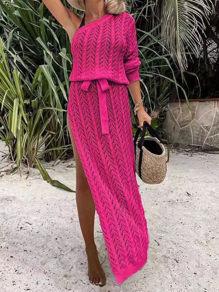 Vestido Ibérico de Verano en Malla y Crochet