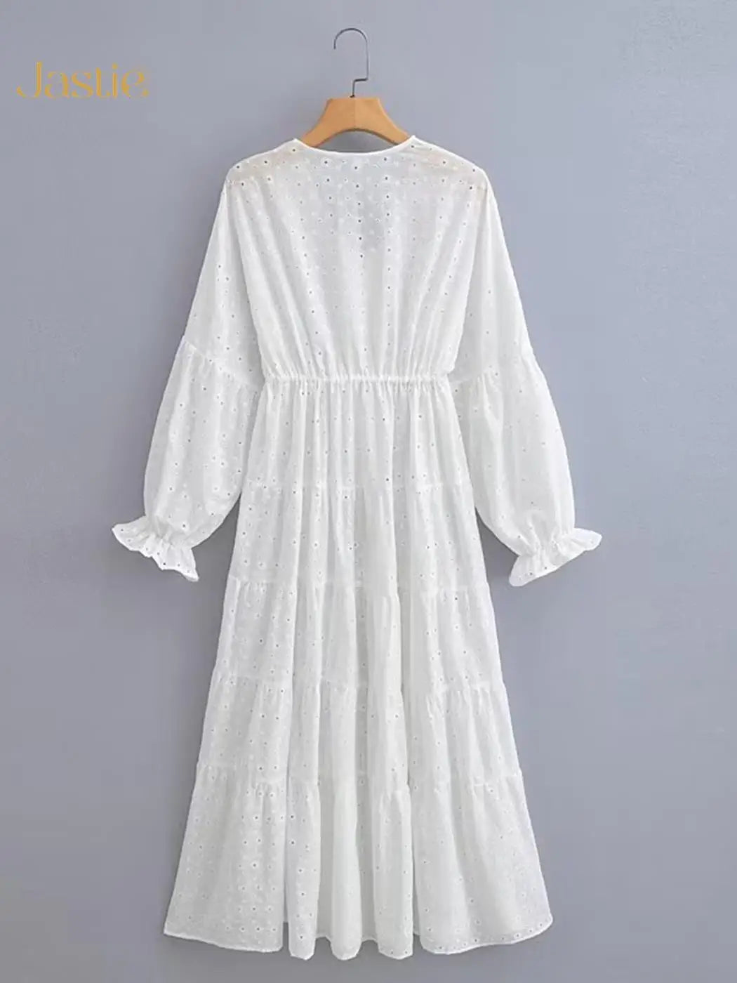 Vestido Ibicenco Bohemio de Algodón Bordado Primavera-Verano