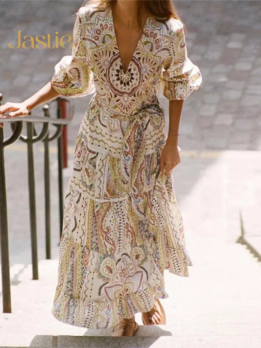 Vestido Ibicenco Bohemio Floral
