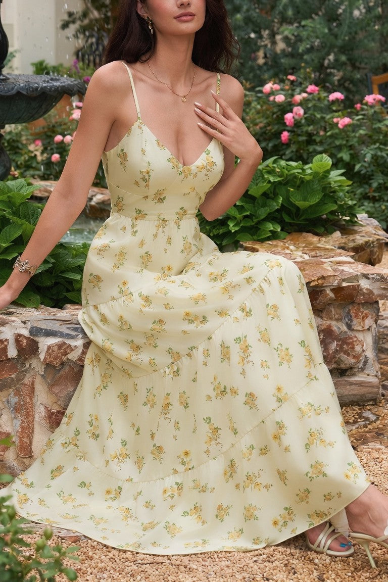 Vestido Ibicenco Boho con Espalda Descubierta y Lazo Elegante long boho dress