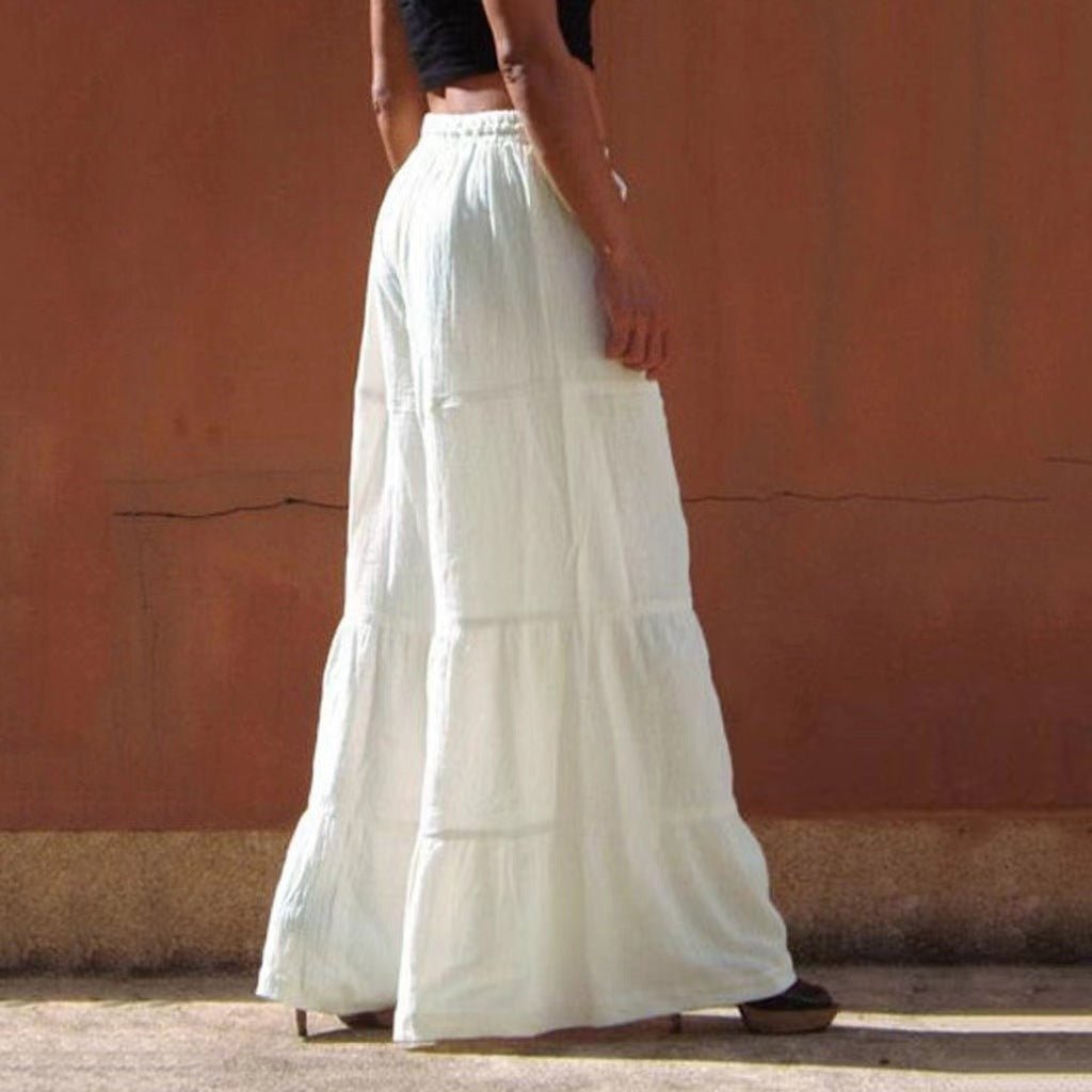 Pantalón casual con cintura elástica - Vestidos Ibicencos