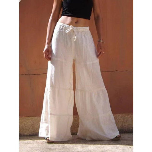 Pantalón casual con cintura elástica - Vestidos Ibicencos